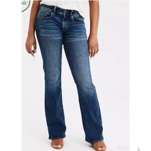 American Eagle Jeans Women’s 16S Blue Kick Boot LIKE NEW!